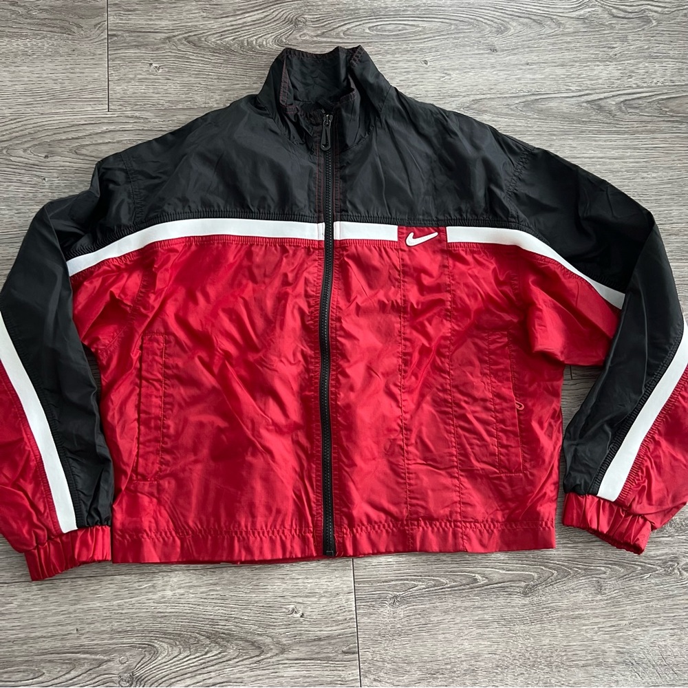 Vintage NIKE Full Zip Windbreaker Jacket 90s 2000s Youth SZ Medium